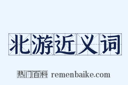 北游近义词是什么意思的图片